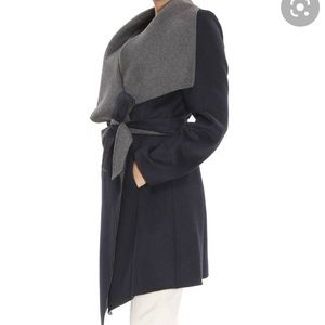 NWT Michael Kors wool blend wrap coat XXS